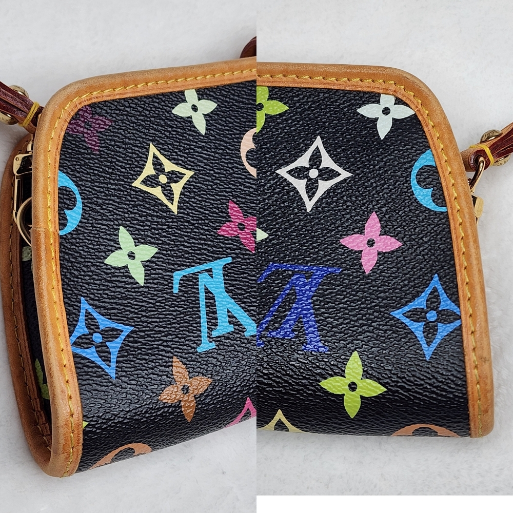 Authentic Louis Vuitton black multicolor Shirley - Picture 4 of 14
